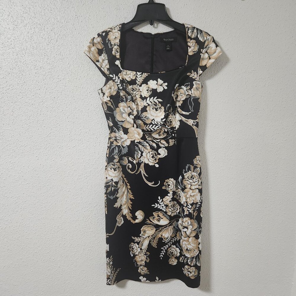 WHBM Women's Floral Dress Black Size 2